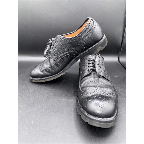 Allen Edmonds Tate Men's Oxford Dress Shoes‎ Size 10 Black Leather Pebble - Picture 1 of 12